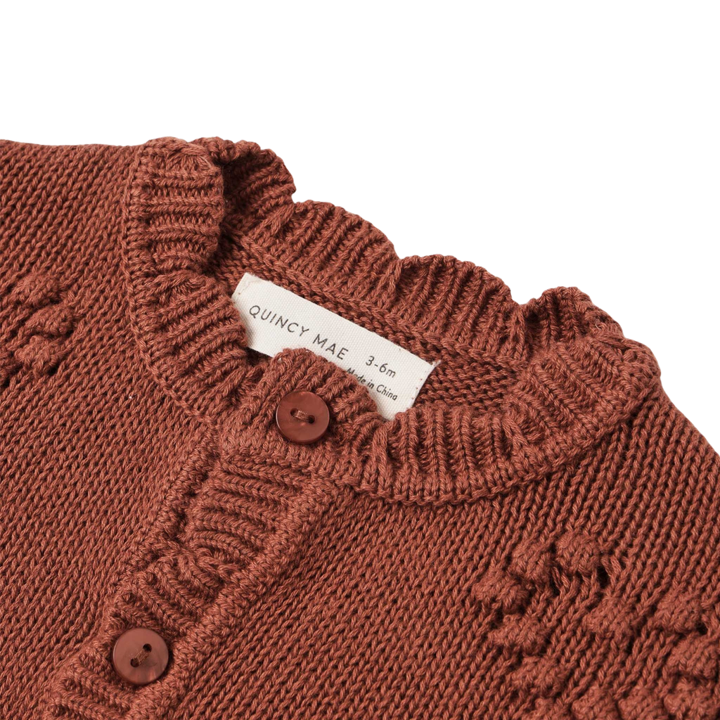 Red Knit Cardigan