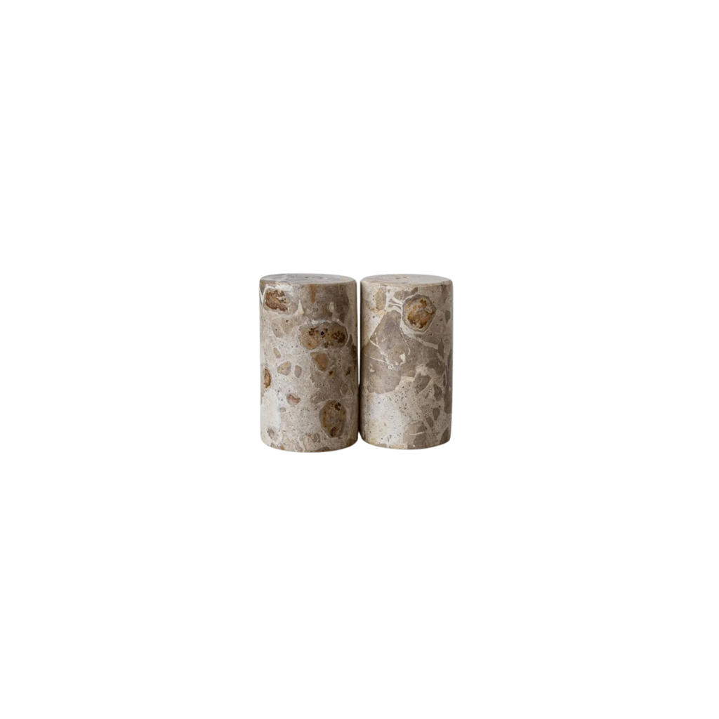 Chocolate Marble Salt & Pepper Shaker Set | In Shoppe Pickup Only