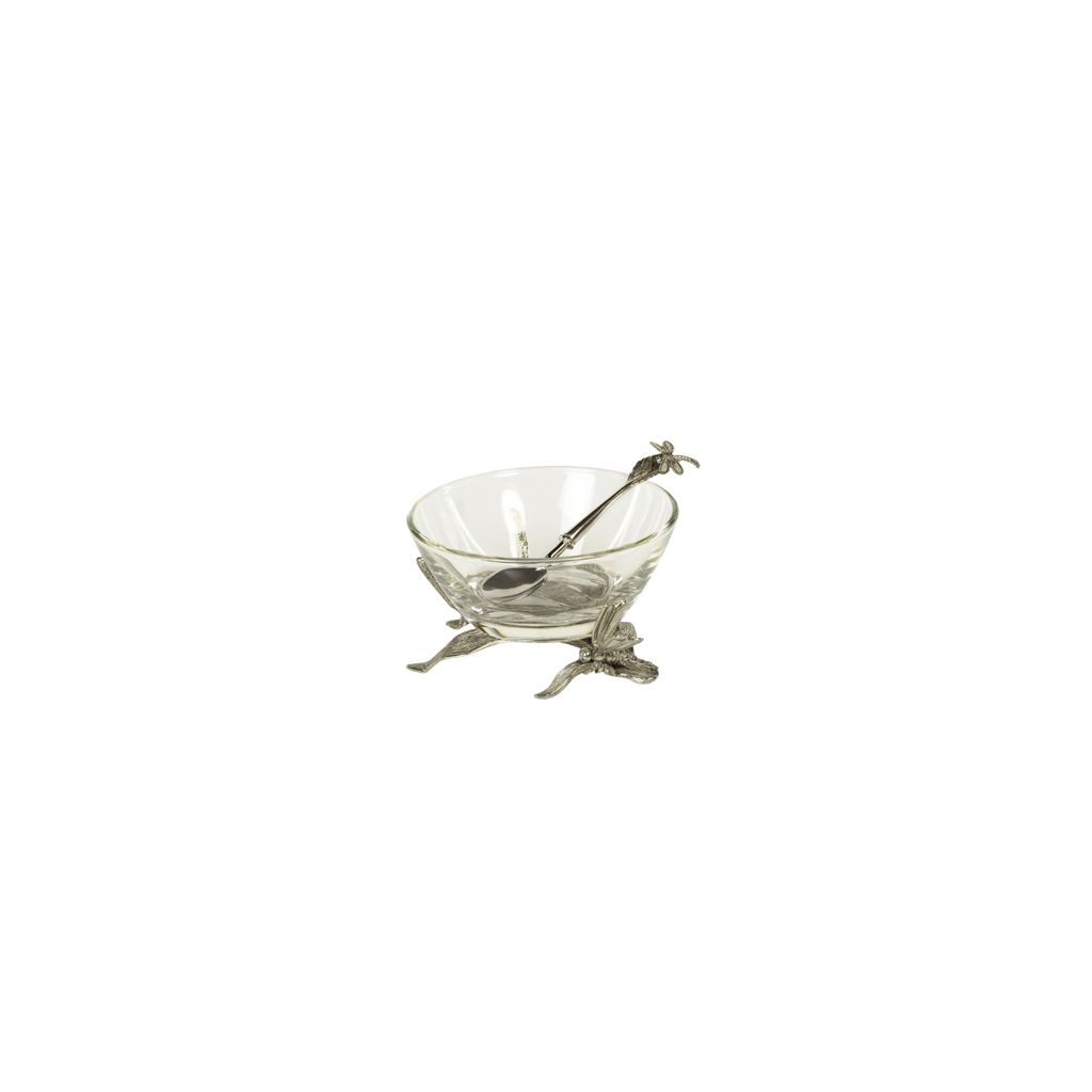 Dragonfly Pewter and Glass Bowl | In Shoppe Pickup Only
