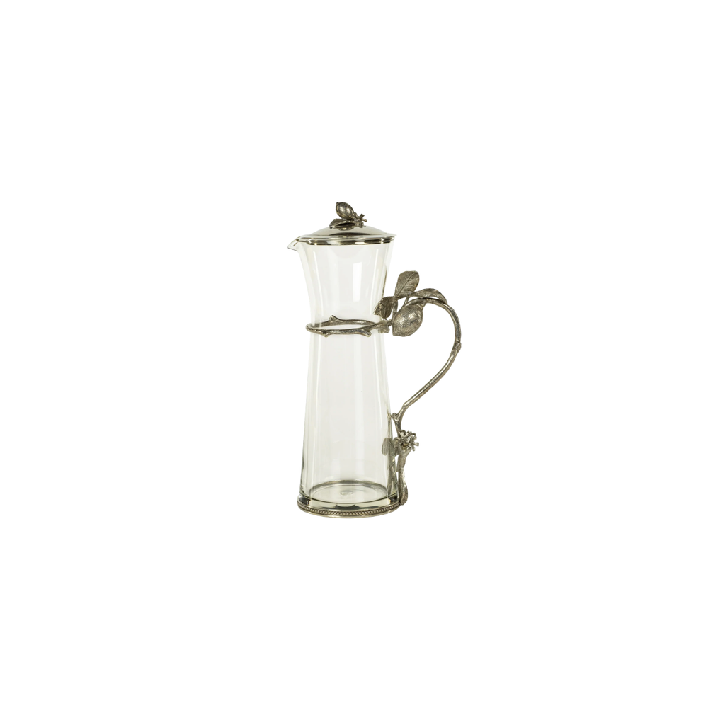 Limón Agria Pewter and Glass Pitcher with Lid | In Shoppe Pickup Only