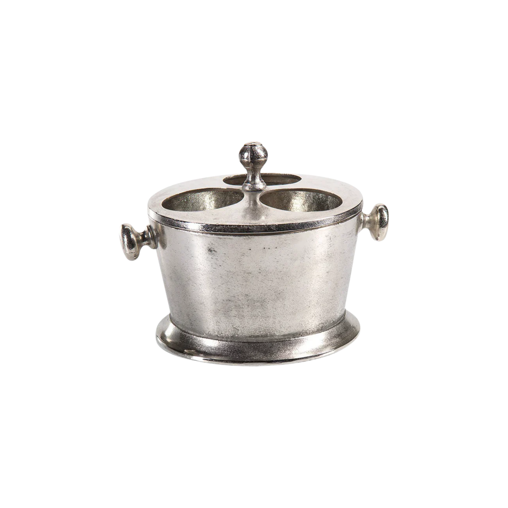 Alloy Three Bottle Wine Holder | Nickel | In Shoppe Pickup Only