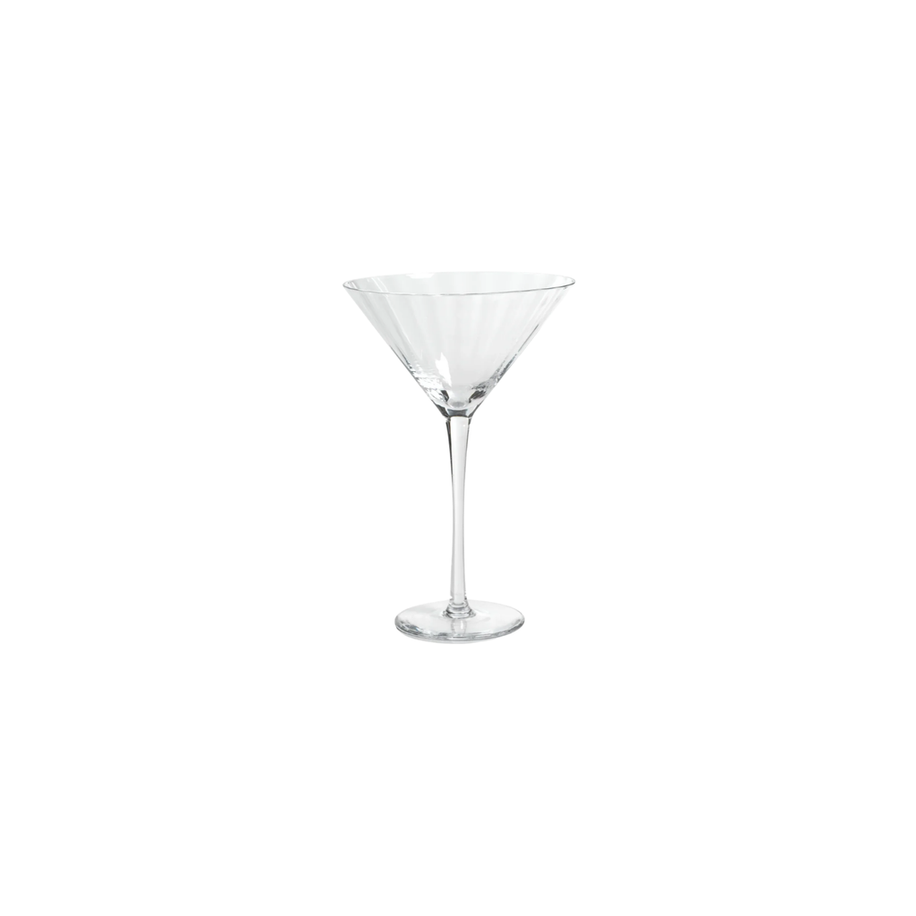 Madeleine Optic Martini Glass- Clear | In Shoppe Pickup Only