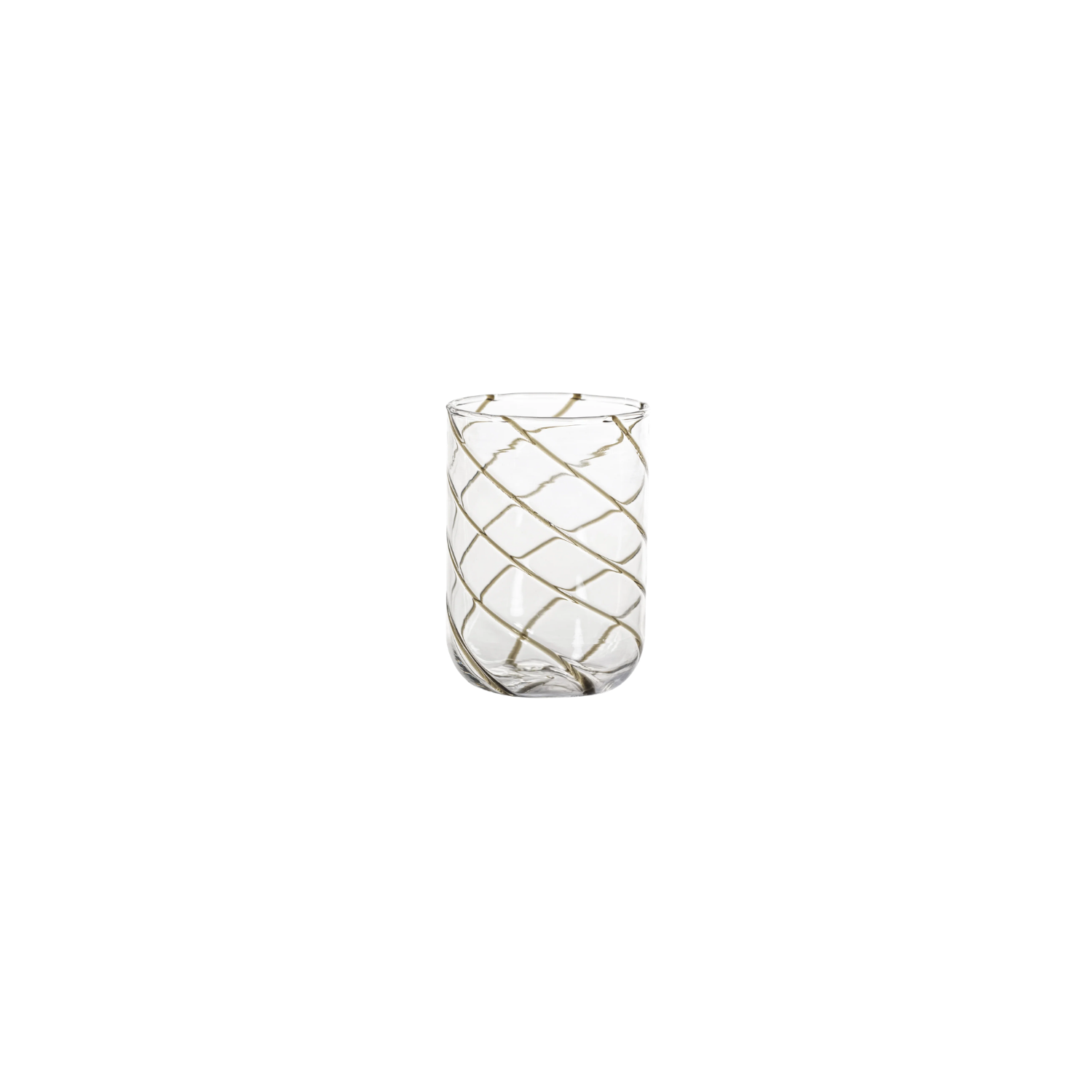 Swirl Design Glass Tumbler | Gray | In Shoppe Pickup Only