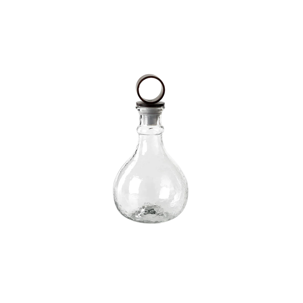 Iron & Hammered Glass Decanter | In Shoppe Pickup Only