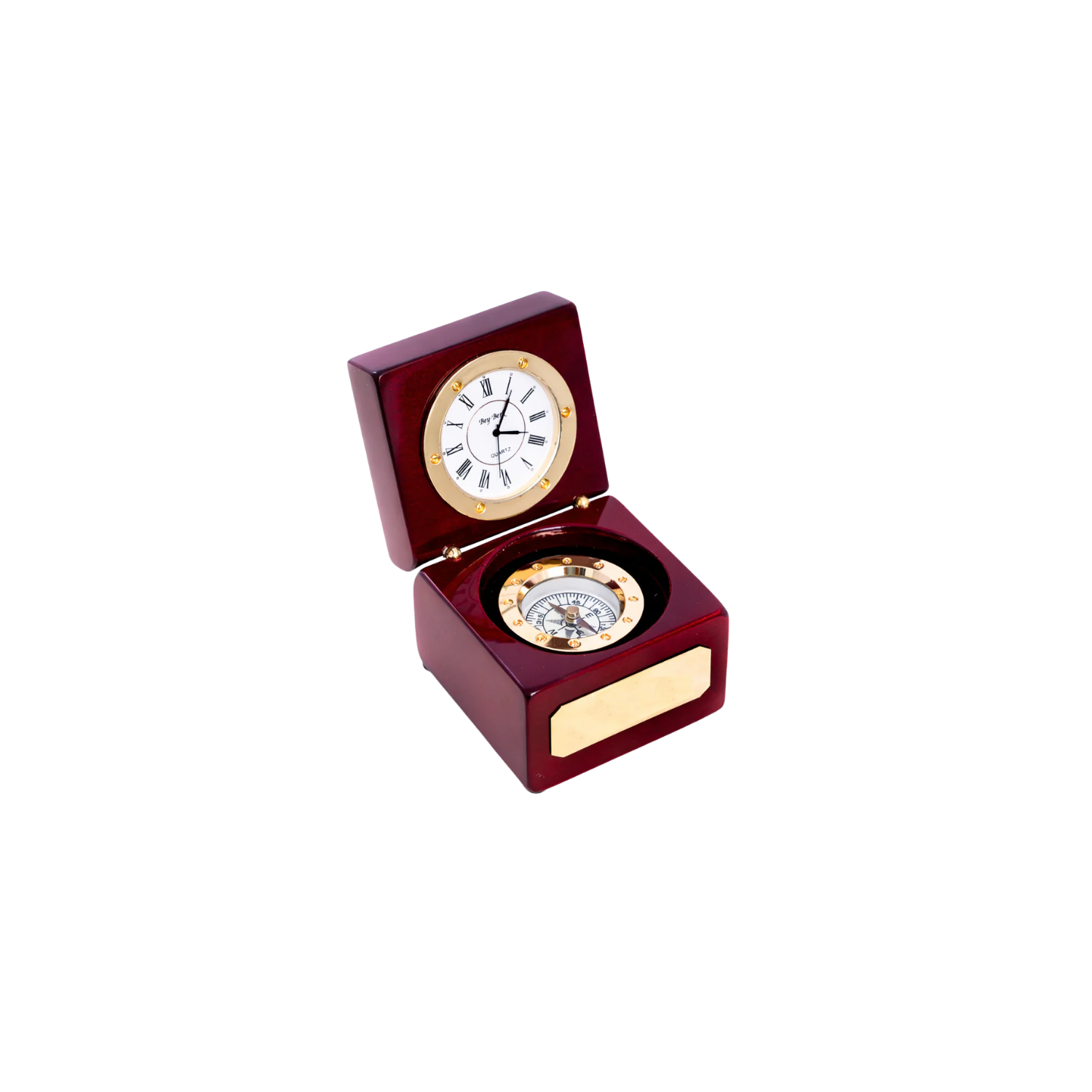Rafael Compass and Clock Box | Rosewood – Abbey Hall Interiors Shoppe