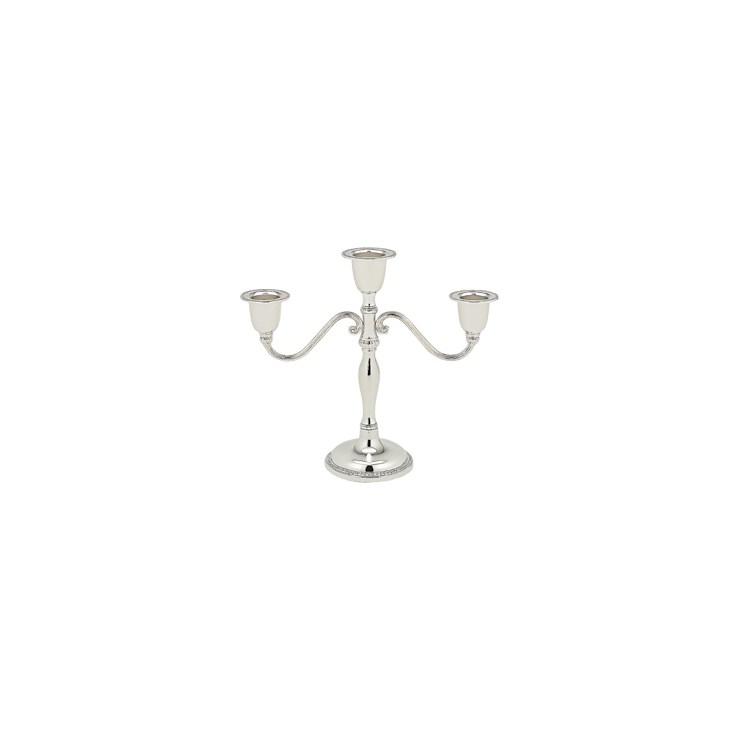 3 Light Candelabra Silver Plate | In Shoppe Pickup Only