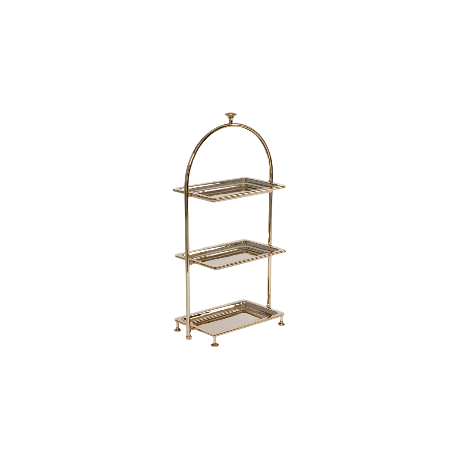 High Tea 3-Tier Stand | Polished Gold | In Shoppe Pickup Only