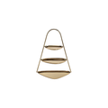 Epicurean 3-Tier Hors d'euvre and Petits | Polished Gold | In Shoppe Pickup Only