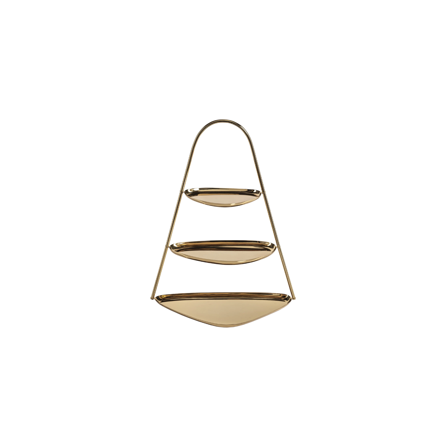 Epicurean 3-Tier Hors d'euvre and Petits | Polished Gold | In Shoppe Pickup Only