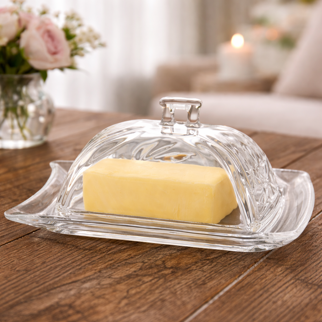Glass Butter Dish | In Shoppe Pickup Only