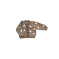 Tan Flower Cardigan