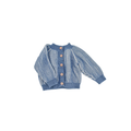 Cotton Brioche Cardigan | Dusty Blue