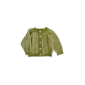 Cotton Brioche Cardigan | Green
