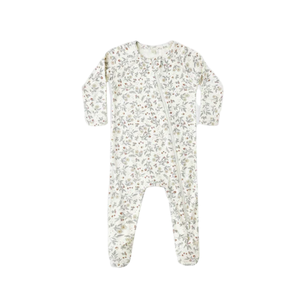 Bamboo Zip Footie l Woodland