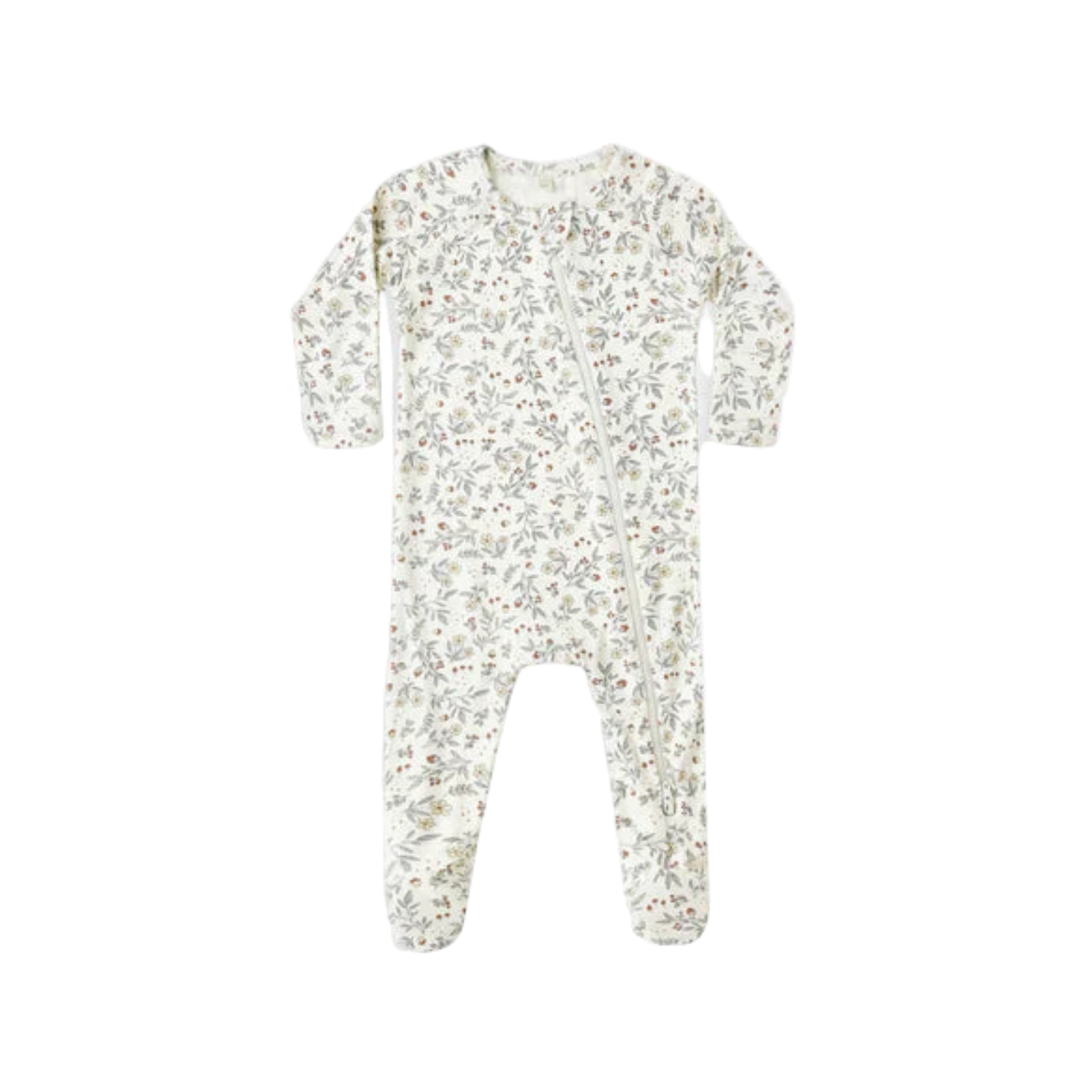 Bamboo Zip Footie l Woodland