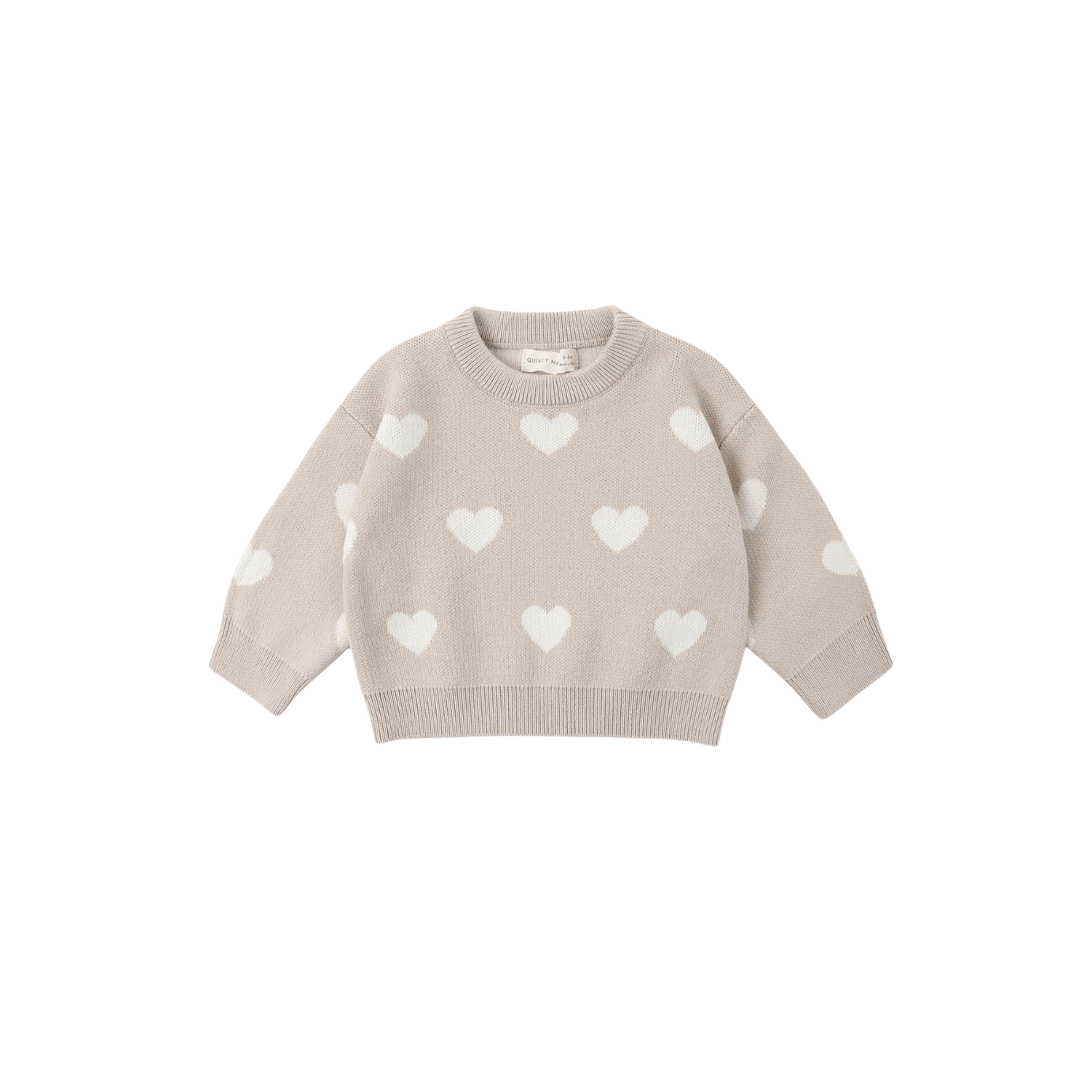Oat Heart Knit Sweater