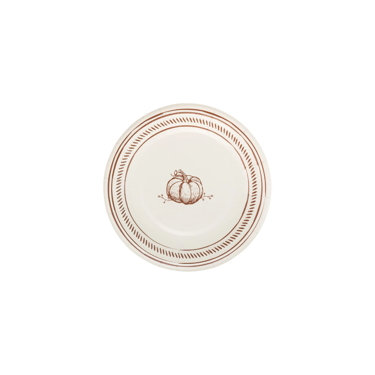 Pumpkin Line Art Plate Set