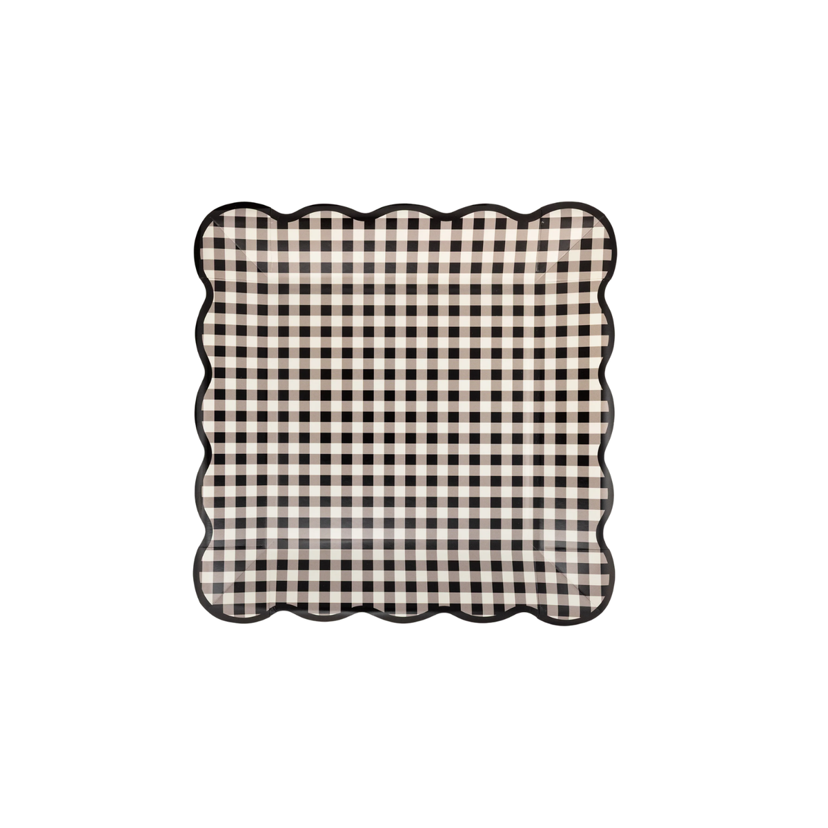 Gingham Plate Set | Black