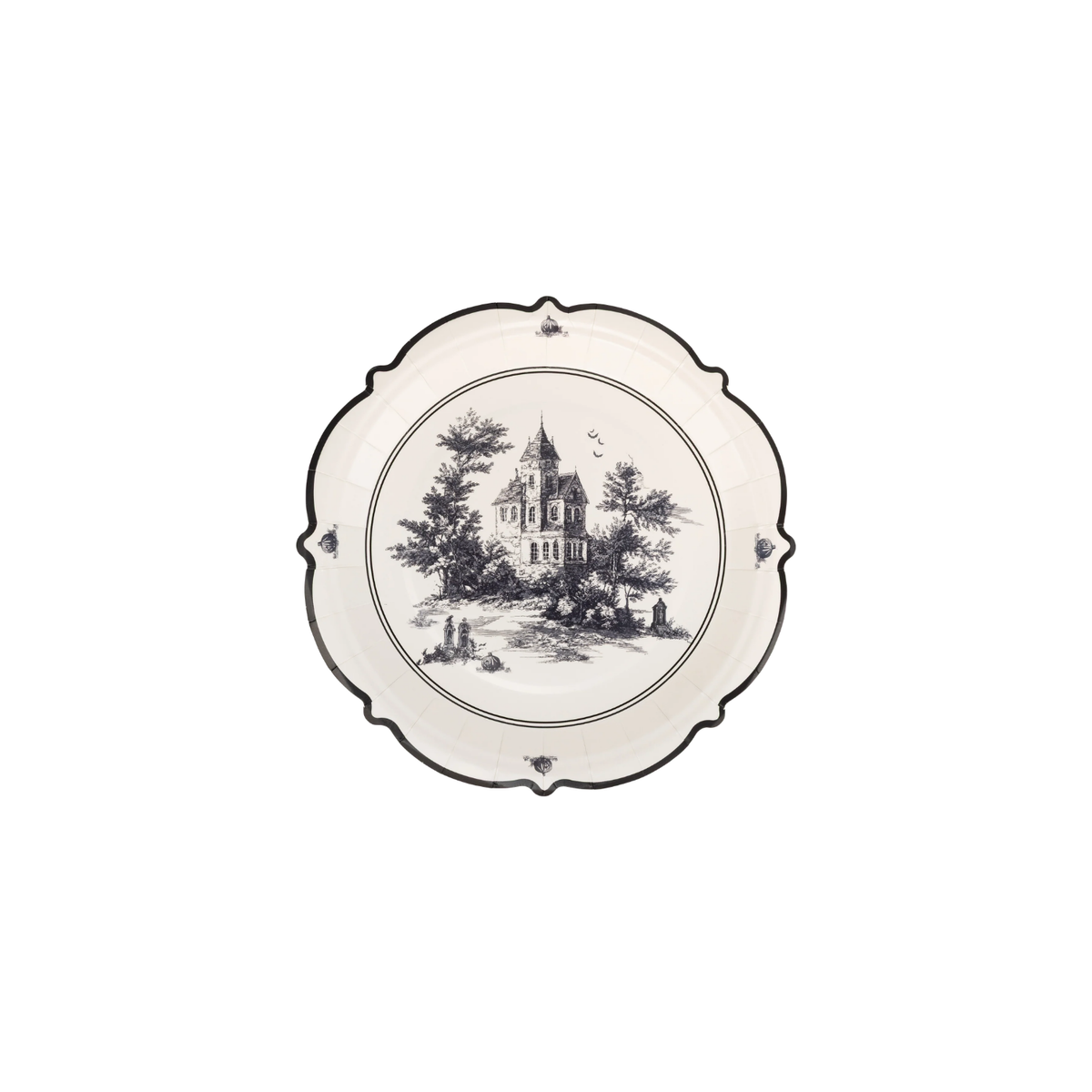 Halloween Scenes Plate Set