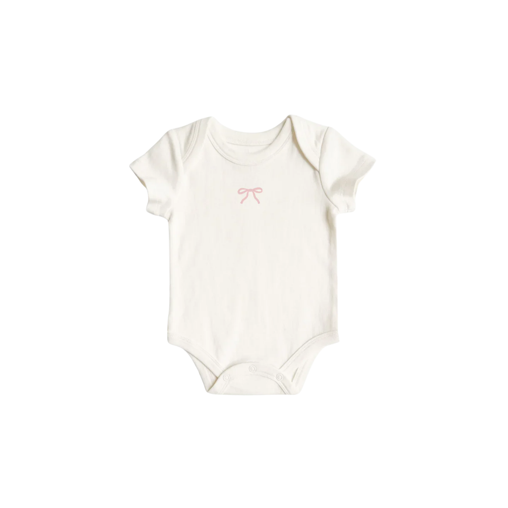 Pink Bow Onesie