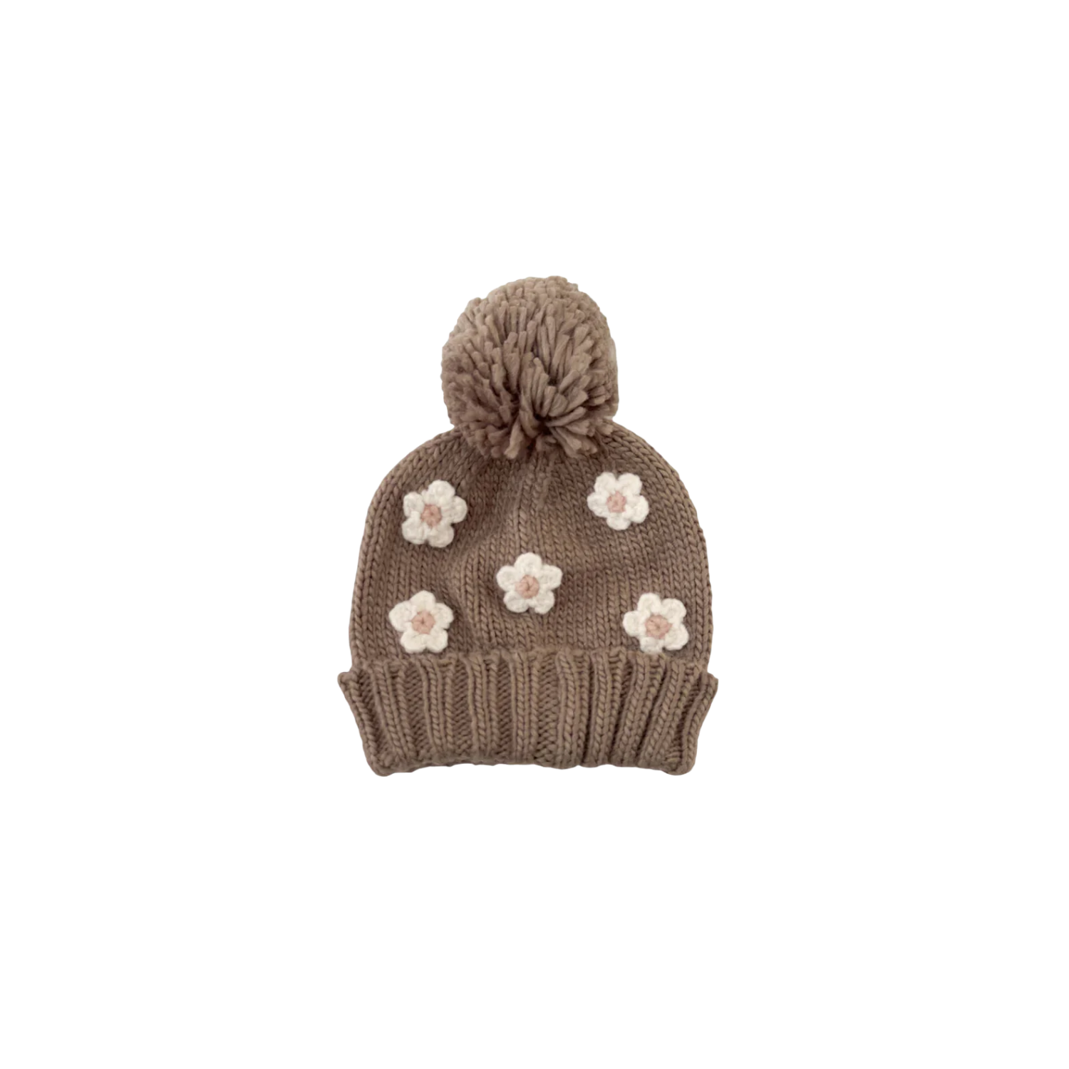 Tan Flower Hat