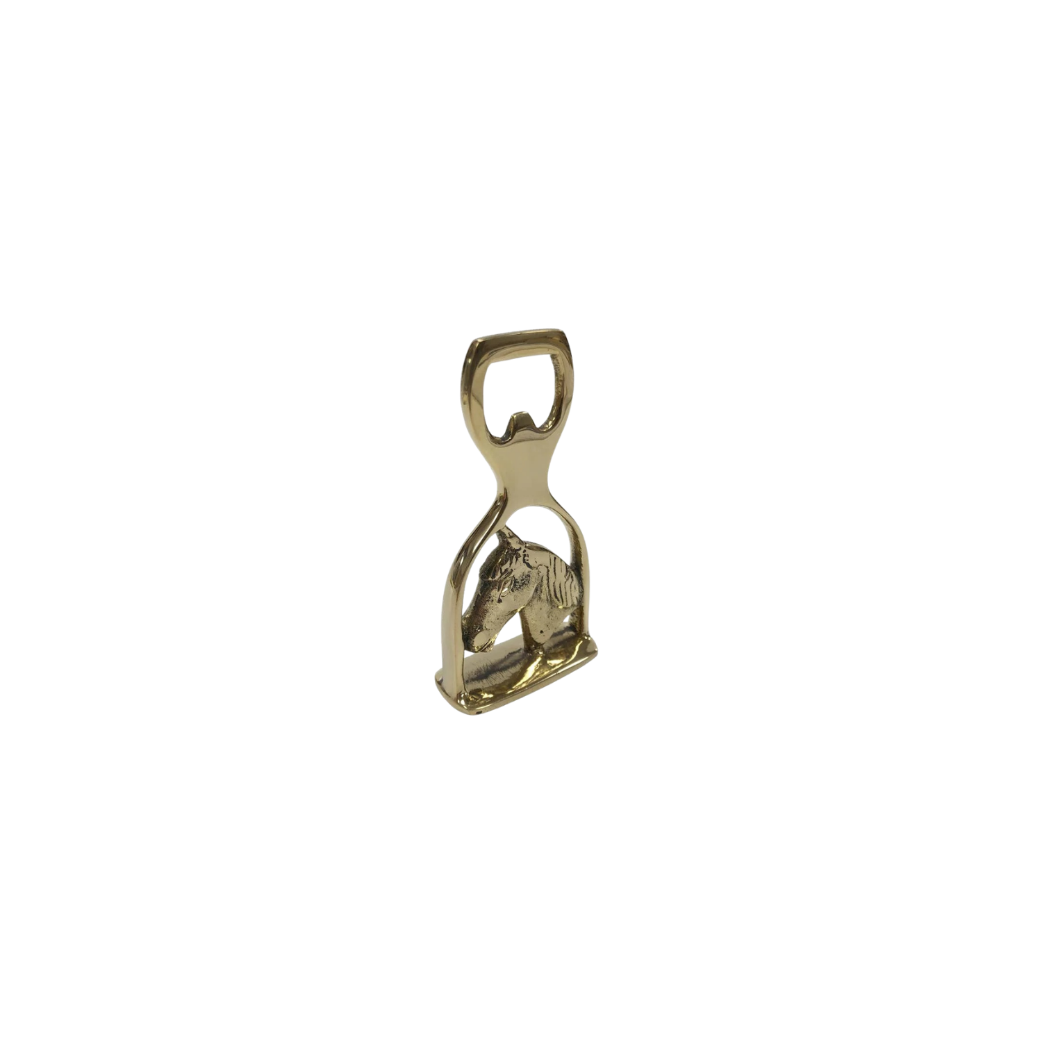 Solid Brass Horse & Stirrup Bottle Opener | In Shoppe Pickup Only