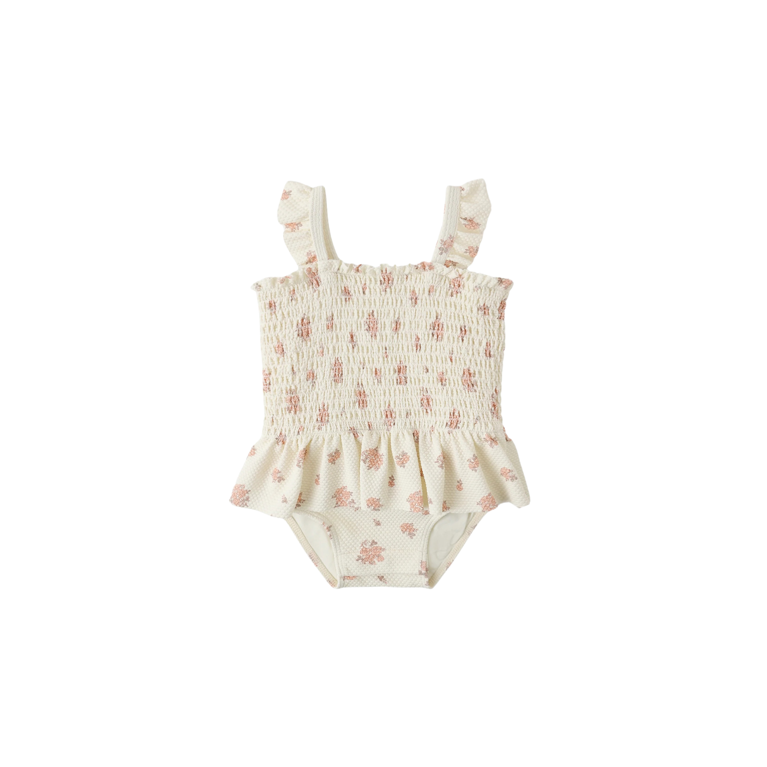 Smocked One-Piece Swimsuit | Garden Rose