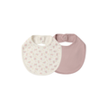 Jersey Snap Bib Pack l Flower Field, Mauve
