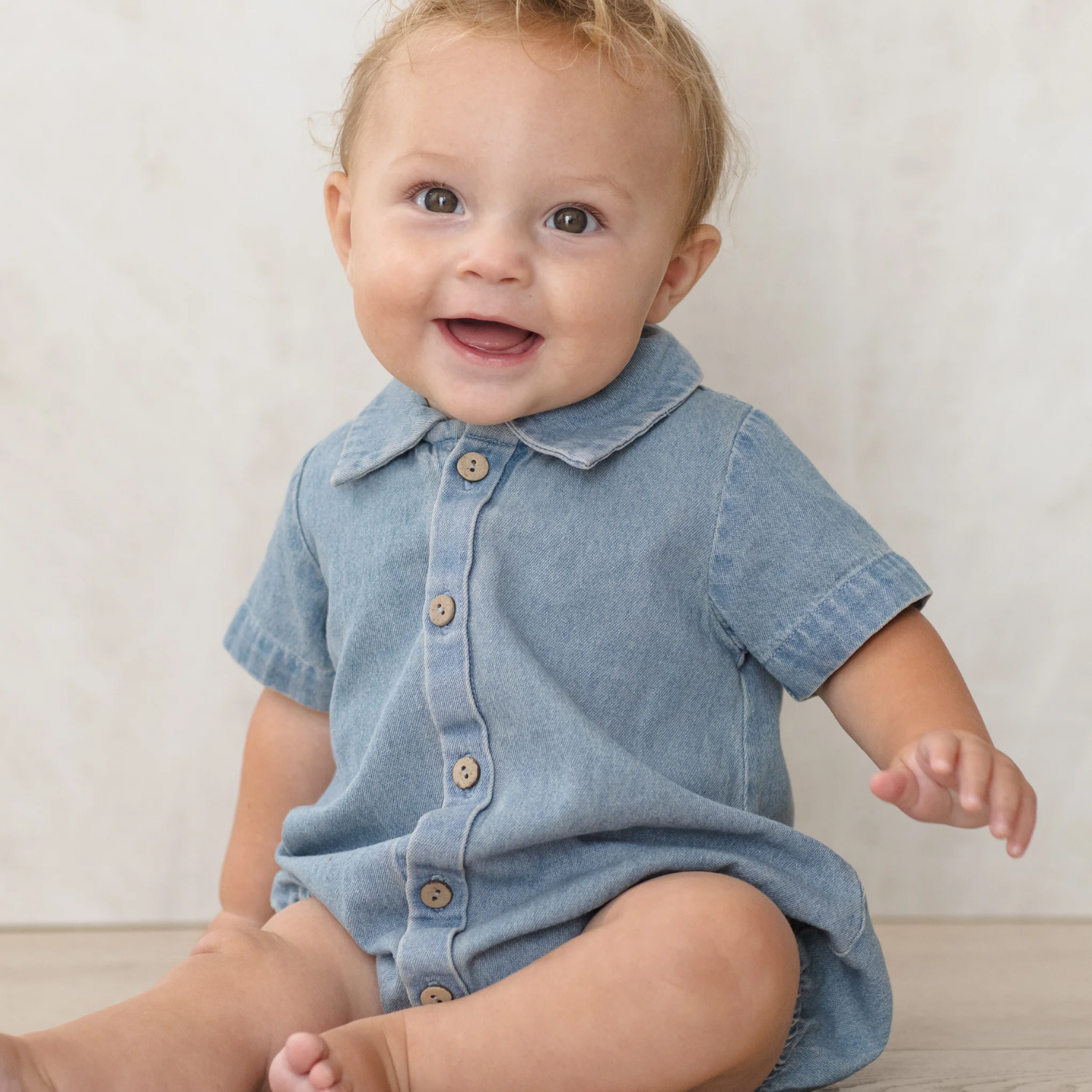 Matteo Romper | Chambray