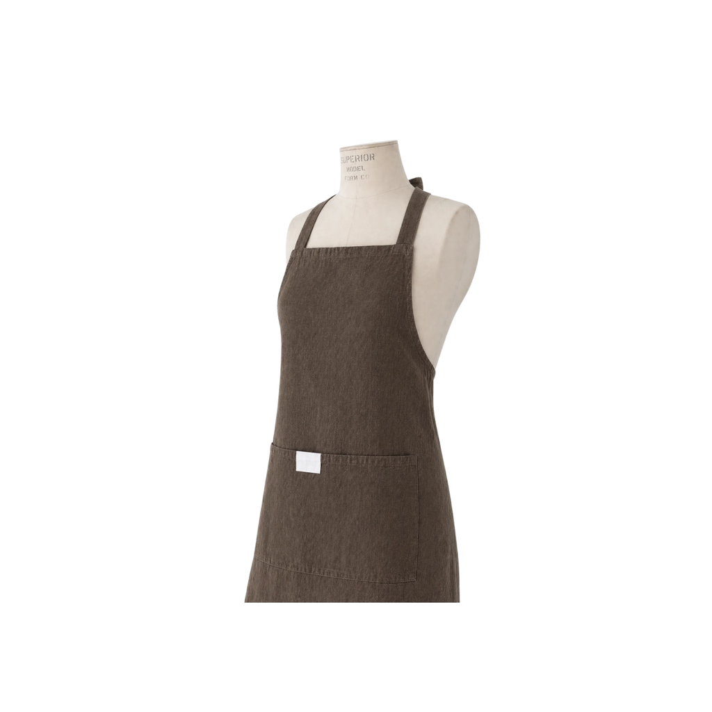 Linen Apron | Brown | In Shoppe Pickup Only