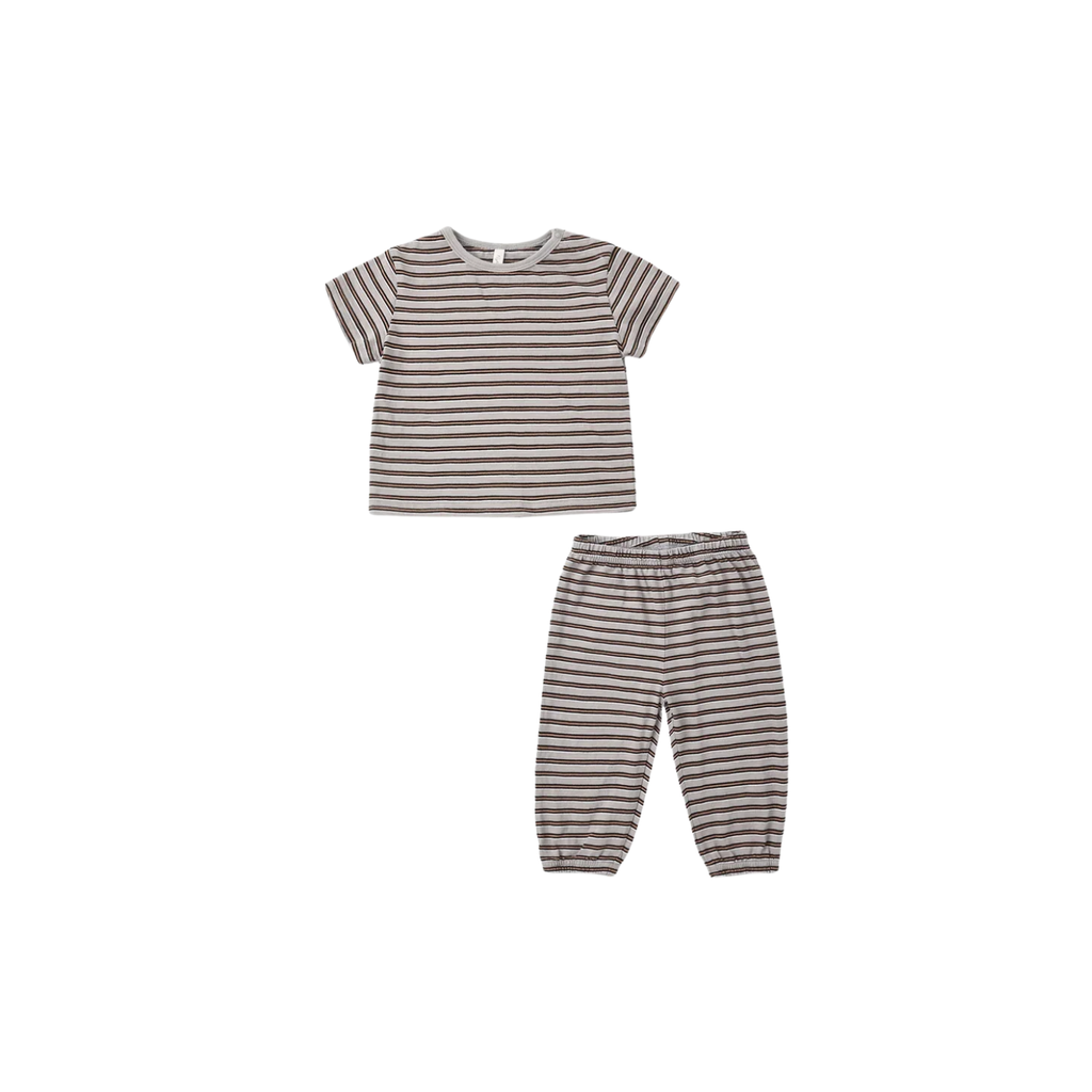 Jersey Tee & Pant Set | Vintage Stripe