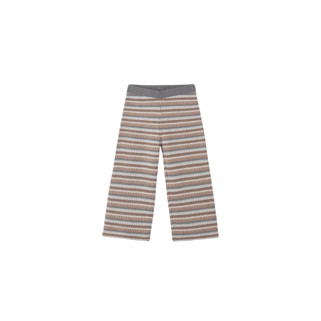 Knit Wide Leg Pant | Multi-Stripe