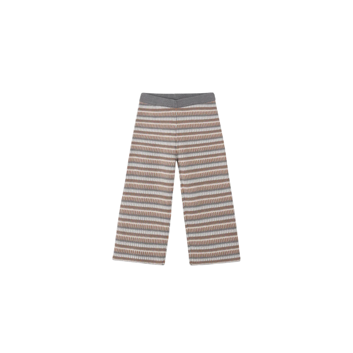 Knit Wide Leg Pant | Multi-Stripe