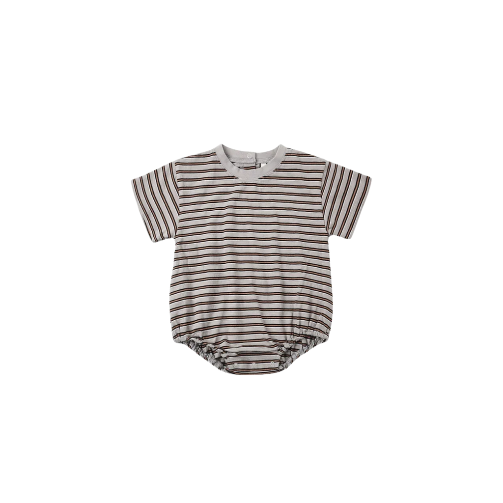Relaxed Bubble Romper | Vintage Stripe