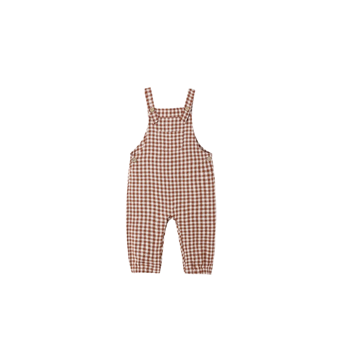 Baby Overalls | Brick Check
