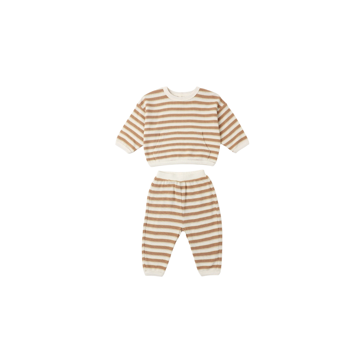 Waffle Slouch Set | Spice Stripe