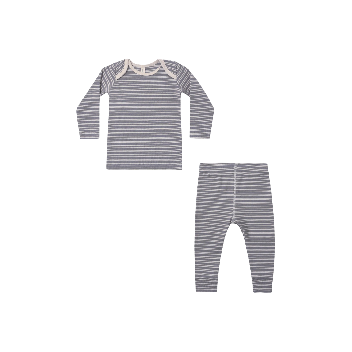 Ribbed Tee & Legging Set | Microstripe