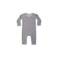 Ribbed Baby Jumpsuit | Slate Microstripe