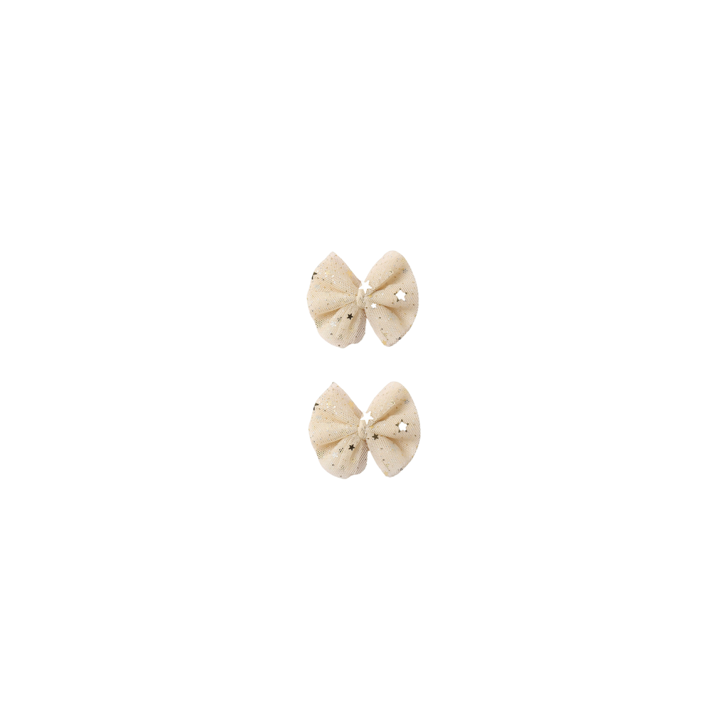 Flutter Tulle Clips | Champagne