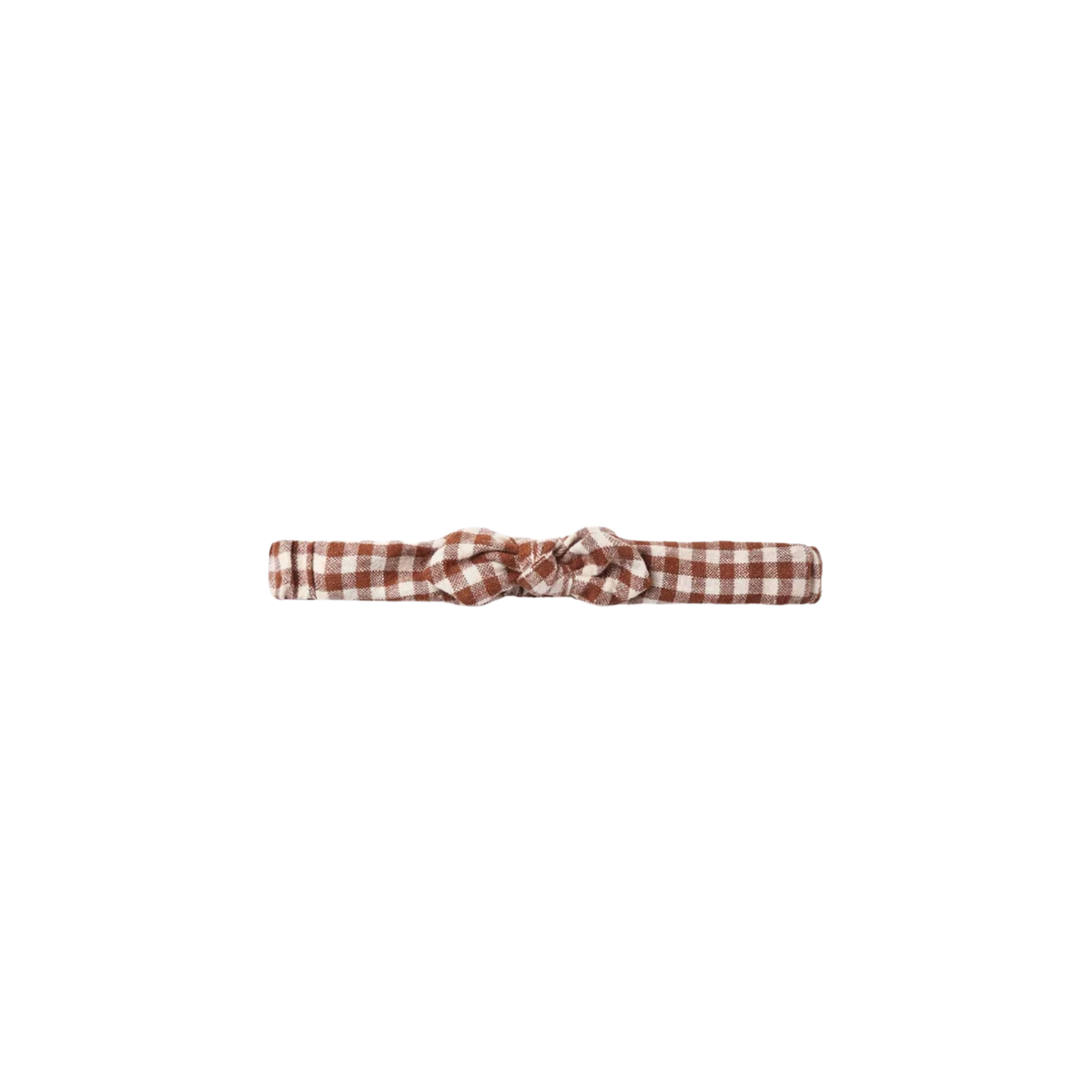 Baby Bow Headband l Brick Check