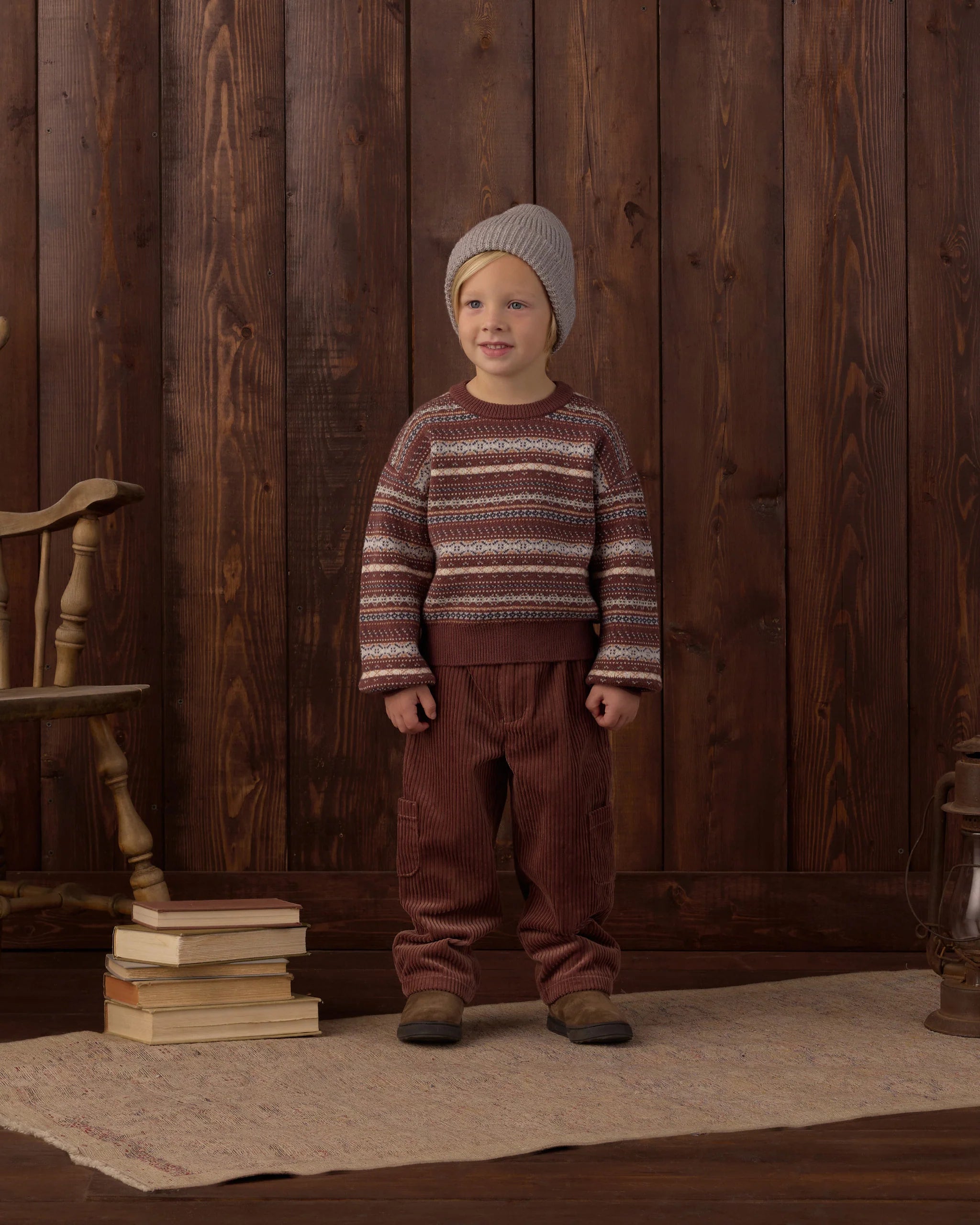 Aspen Sweater | Mulberry Multi-Stripe