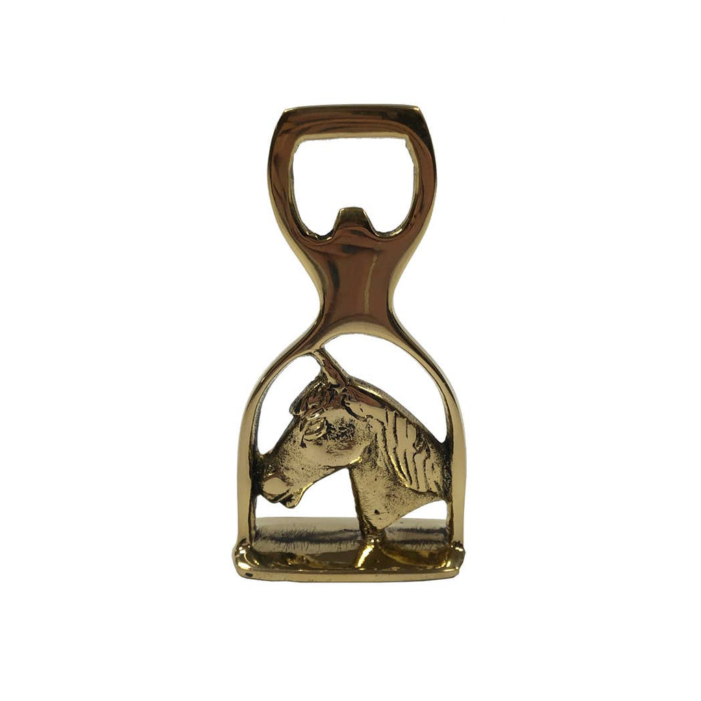 Solid Brass Horse & Stirrup Bottle Opener | In Shoppe Pickup Only