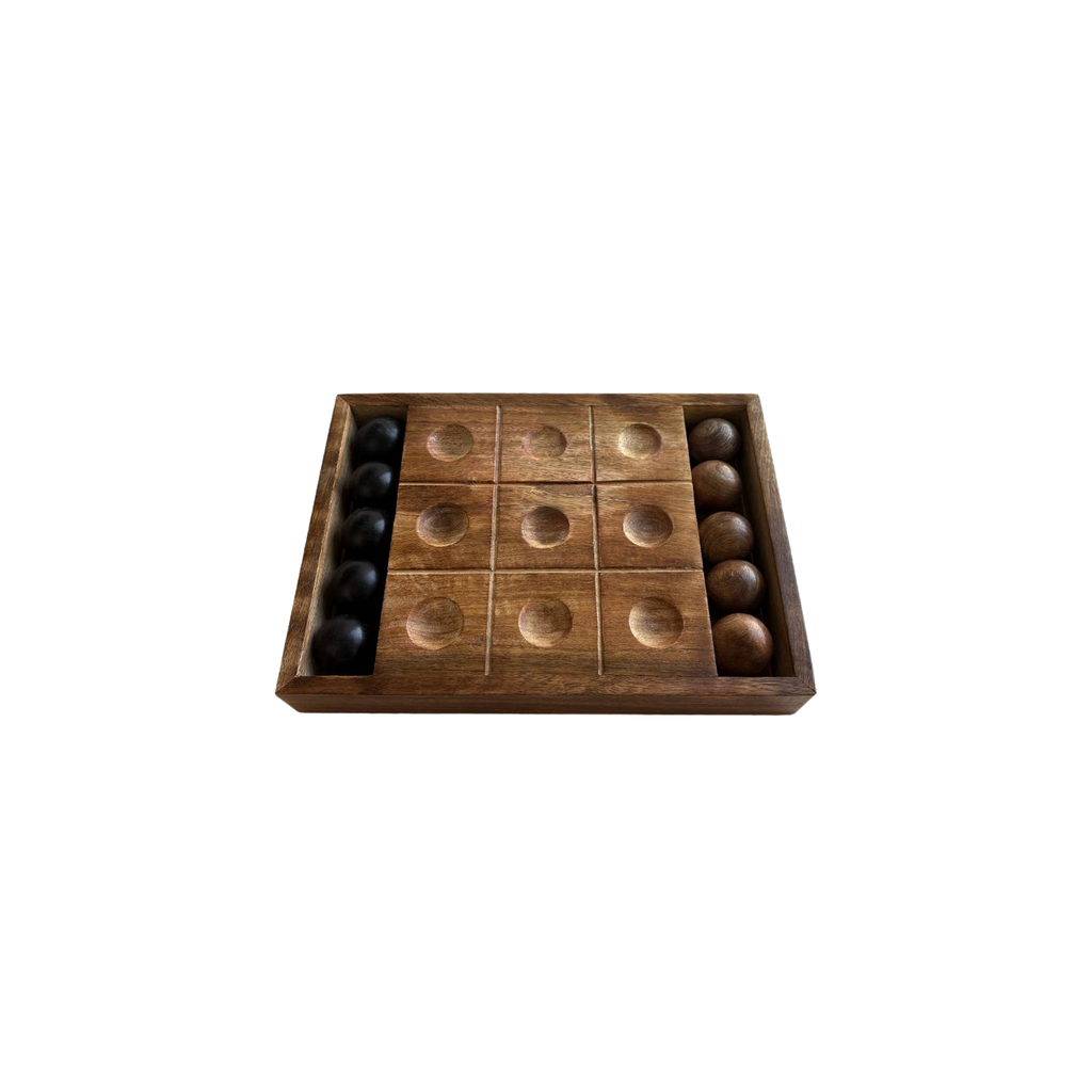 Mango Wood Tic Tac Toe Board | In Shoppe Pickup Only
