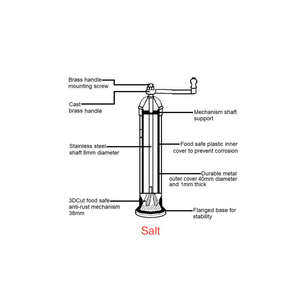 Brass Salt Mill