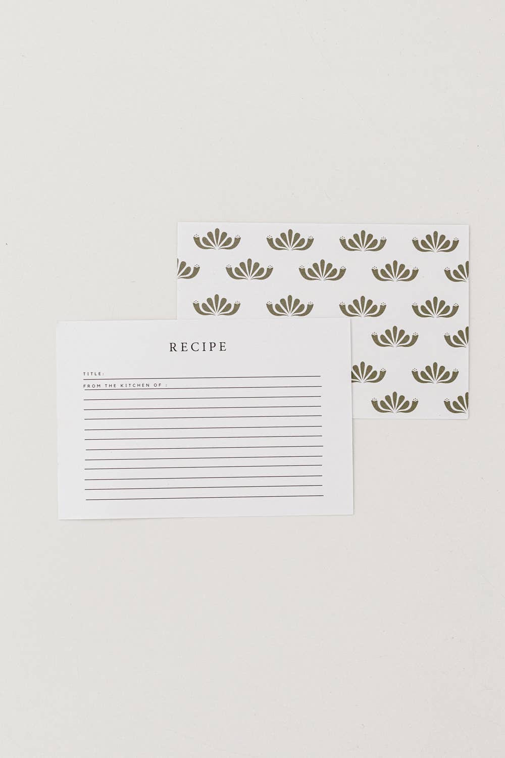 Heirloomed Stationary Recipe Cards