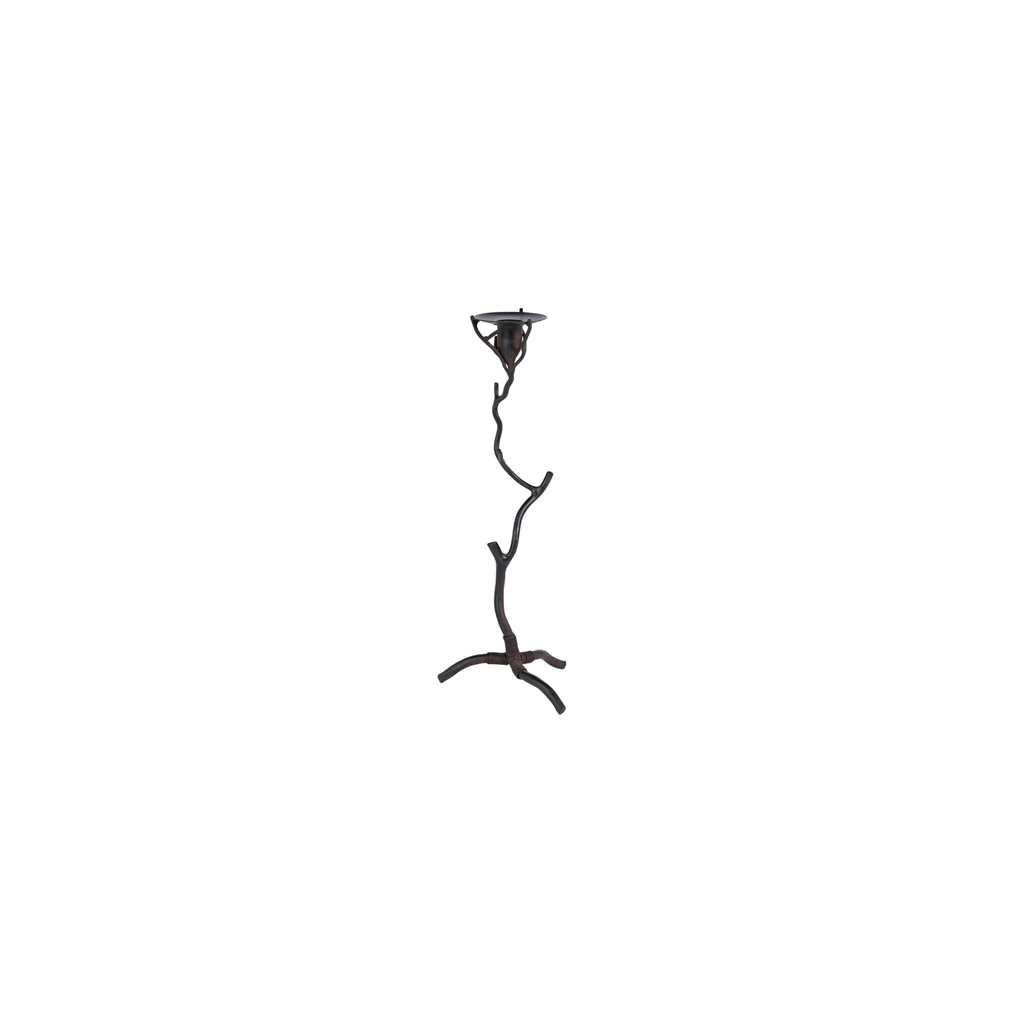Twig Wrought Iron Candle Holder | Rust | In Shoppe Pickup Only