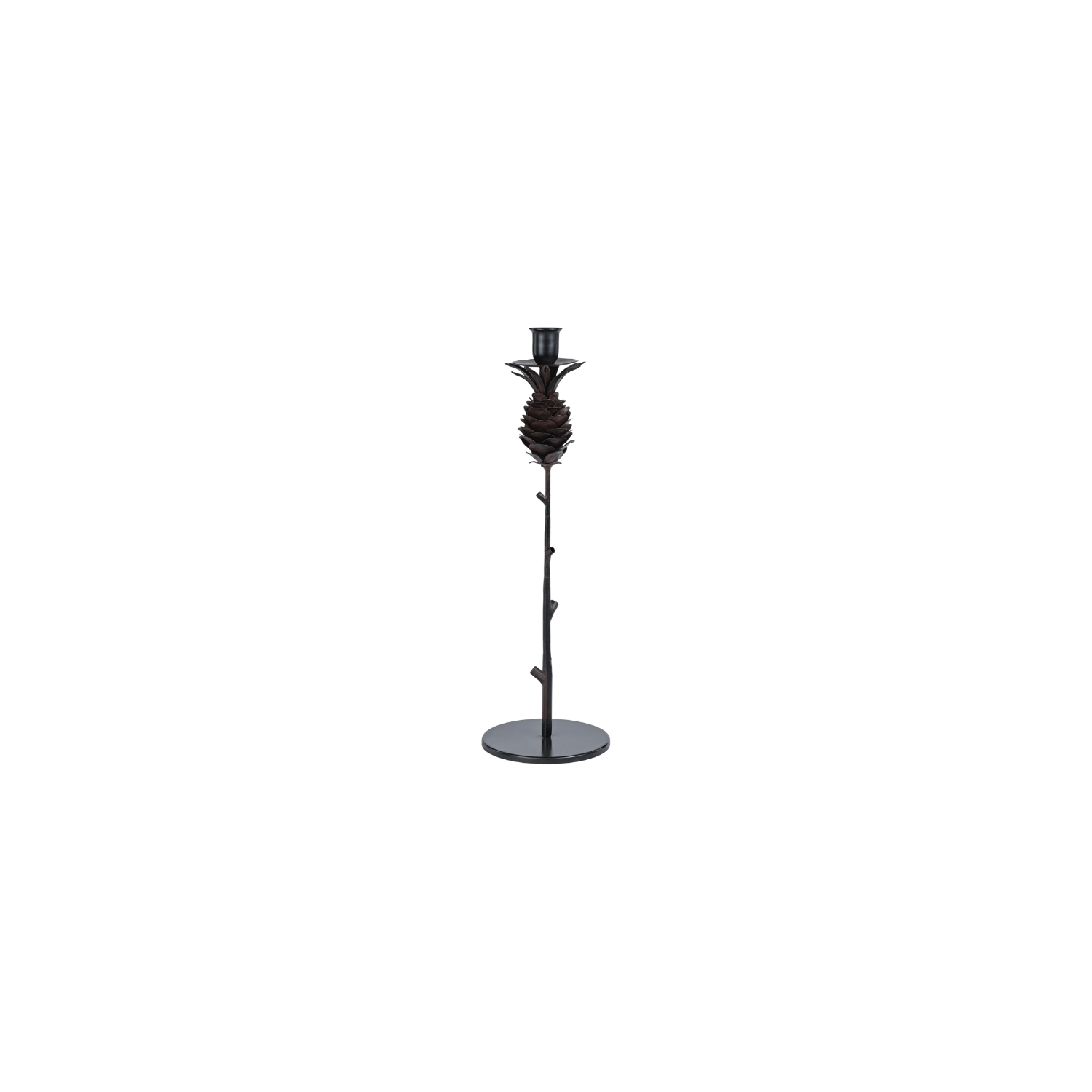 Pine Cone Wrought Iron Candle Holder | In Shoppe Pickup Only