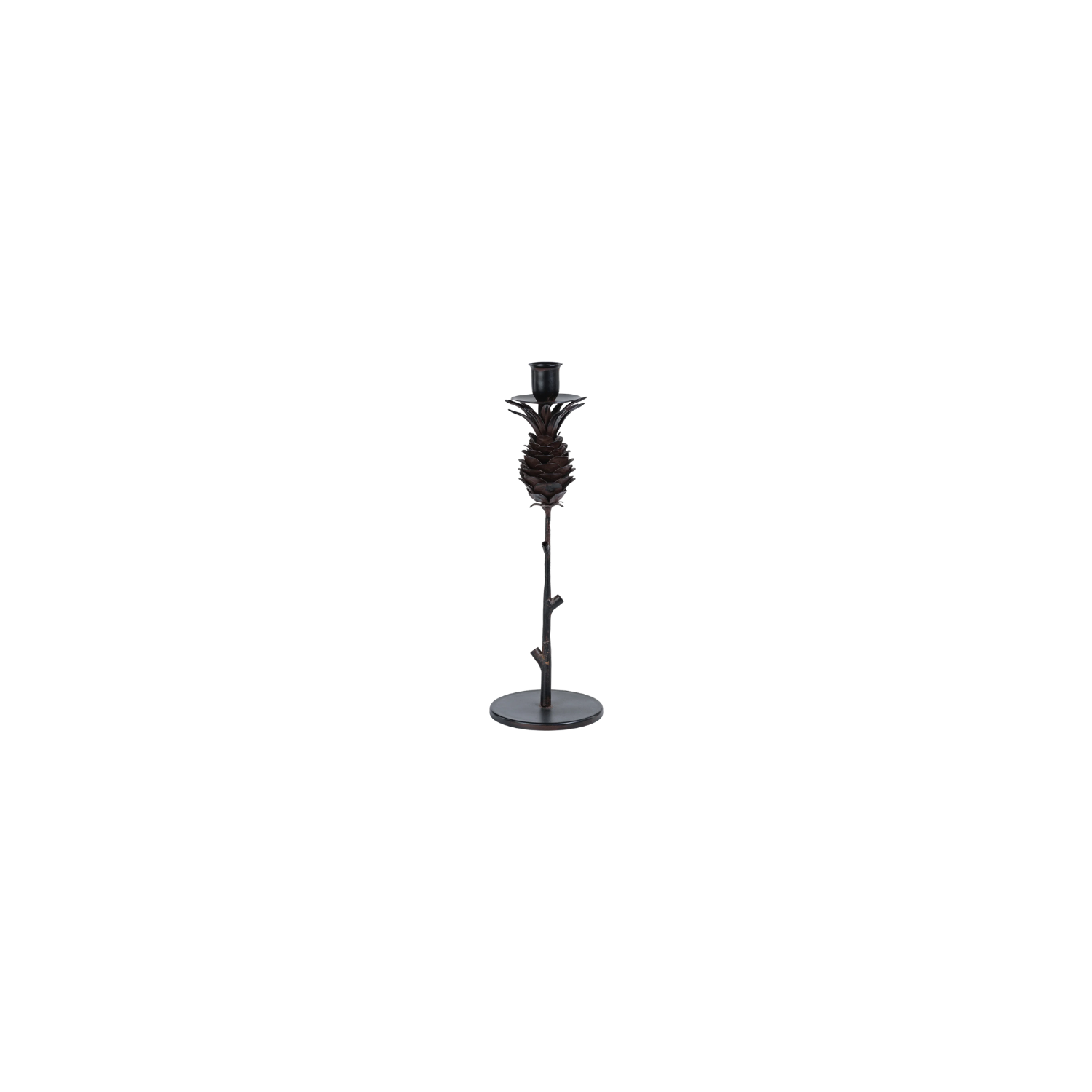 Pine Cone Wrought Iron Candle Holder | In Shoppe Pickup Only
