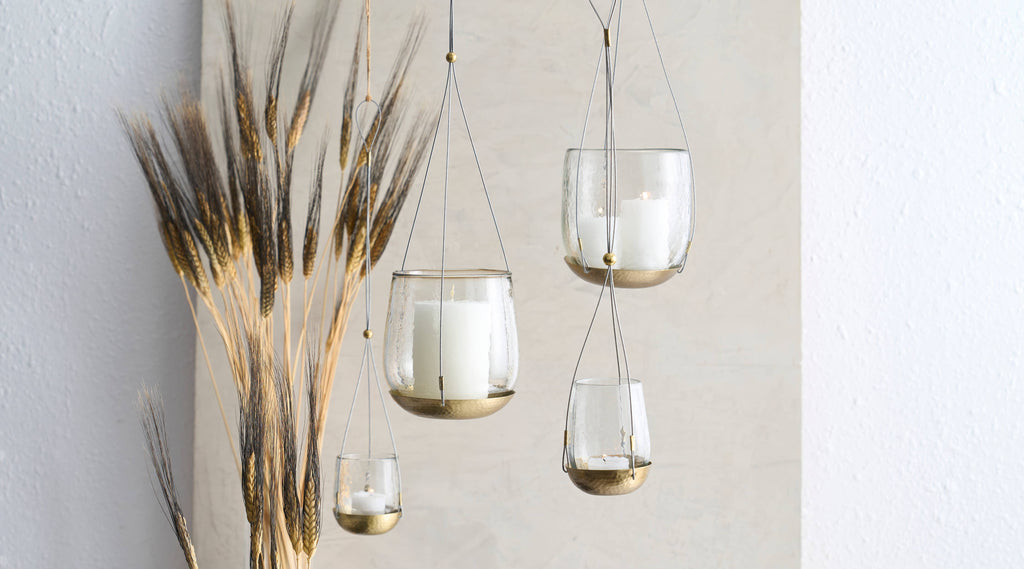 Pebbled Hanging Lantern | In Shoppe Pickup Only