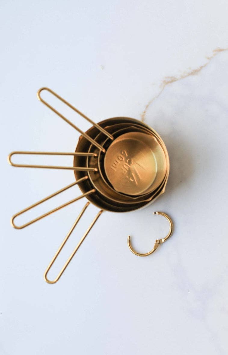 Auric Gold Measuring Cup Set